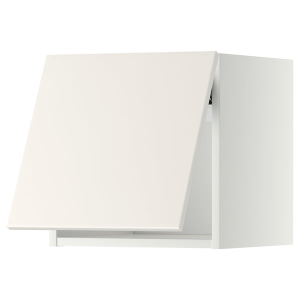 METOD - METOD Wall cabinet horizontal, white/Veddinge white, 40x40 cm