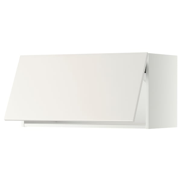 METOD wall cabinet horizontal, white/Veddinge white, 80x40 cm