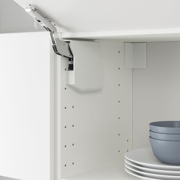 METOD wall cabinet horizontal, white/Veddinge white, 80x40 cm
