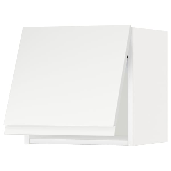 METOD wall cabinet horizontal, white/Voxtorp matt white, 40x40 cm