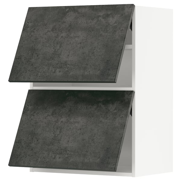 METOD - Horizontal wall unit with 2 doors, 60x80 cm