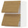 METOD - METOD Wall cabinet horizontal w 2 doors, white/Voxtorp oak effect, 60x80 cm
