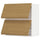 METOD - METOD Wall cabinet horizontal w 2 doors, white/Voxtorp oak effect, 80x80 cm