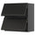 METOD - METOD Wall cabinet horizontal w 2 doors, black-grey/Upplöv matt anthracite, 80x80 cm