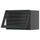 METOD - METOD Wall cab horizontal w glass door, black-grey/Hejsta anthracite reeded glass, 60x40 cm