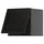 METOD - METOD Wall cabinet horizontal, black-grey/Lerhyttan black stained, 40x40 cm