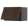 METOD - METOD Wall cabinet horizontal, black-grey/Sinarp brown, 60x40 cm