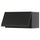 METOD - METOD Wall cabinet horizontal, black-grey/Upplöv matt anthracite, 80x40 cm