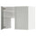 METOD - METOD Wall cb f extr hood w shlf/door, white/Havstorp light grey, 80x60 cm