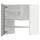 METOD - METOD Wall cb f extr hood w shlf/door, white/Havstorp light grey, 60x60 cm