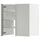 METOD - METOD Wall cb f extr hood w shlf/door, white/Havstorp light grey, 60x60 cm