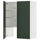 METOD wall cb f extr hood w shlf/door, white/Havstorp deep green, 80x100 cm