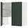 METOD wall cb f extr hood w shlf/door, white/Havstorp deep green, 80x80 cm