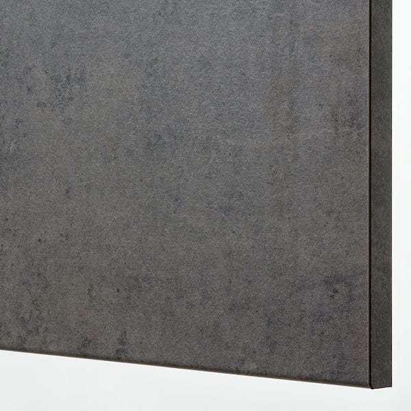 Ikea METOD - Hood wall unit with shelf/door, white/Kalhyttan dark grey concrete effect, , 80x60 cm