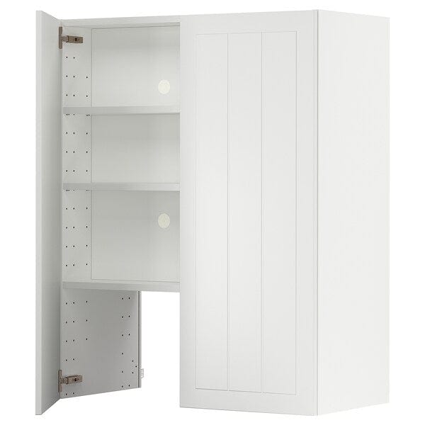 Ikea METOD - Wall cb f extr hood w shlf/door, white/Stensund white , 80x100 cm