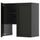 METOD wall cb f extr hood w shlf/door, black-grey/Lerhyttan black stained, 80x80 cm