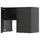 METOD wall cb f extr hood w shlf/door, black-grey/Nickebo matt anthracite, 80x60 cm