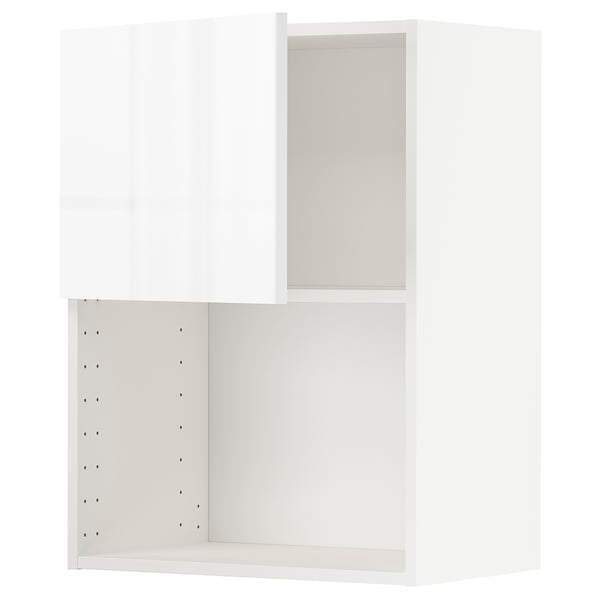 METOD - METOD Wall cabinet for microwave oven, white/Ringhult white, 60x80 cm