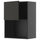 METOD - METOD Wall cabinet for microwave oven, black-grey/Nickebo matt anthracite, 60x80 cm