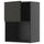 METOD - METOD Wall cabinet for microwave oven, black-grey/Upplöv matt anthracite, 60x80 cm