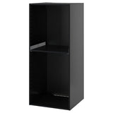 METOD high cabinet f built-in appliances, black-grey, 60x60x140 cm