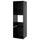 METOD - METOD High cabinet frame for fridge/oven, black-grey, 60x60x200 cm