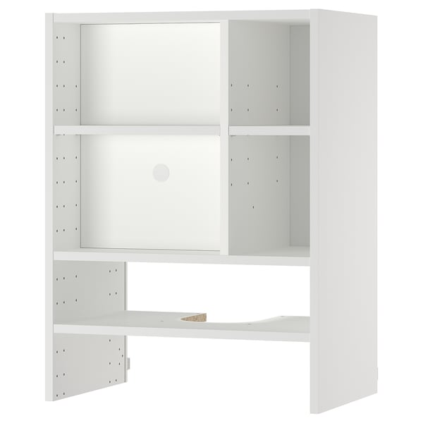 METOD wall cabinet f b-in extractor hood, white, 60x37x80 cm