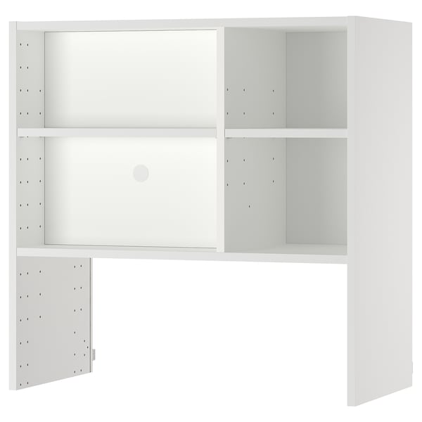 METOD wall cabinet f b-in extractor hood, white, 80x37x80 cm