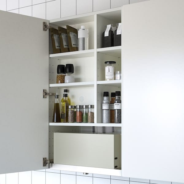 Ikea METOD - Wall cb frm f b-in extractor hood, white, 60x37x80 cm