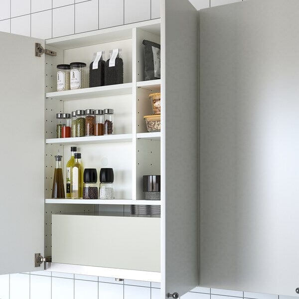 Ikea METOD - Wall cb frm f b-in extractor hood, white, 80x37x100 cm