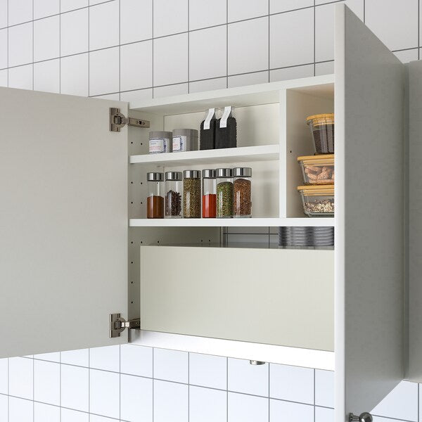 METOD - Wall cb frm f b-in extractor hood, white, 80x37x60 cm