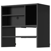 METOD wall cabinet f b-in extractor hood, black-grey, 60x37x60 cm
