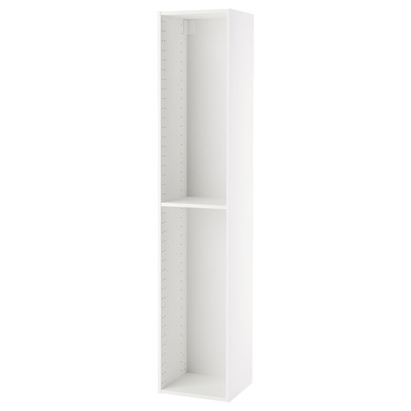 METOD - METOD High cabinet frame, white, 40x37x200 cm