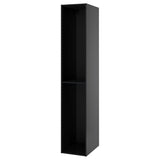 METOD high cabinet, black-grey, 40x60x220 cm