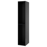 METOD high cabinet, black-grey, 40x60x220 cm