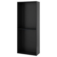 METOD high cabinet, black-grey, 80x37x200 cm