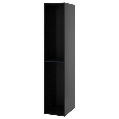 METOD - METOD High cabinet frame, black-grey, 40x60x200 cm