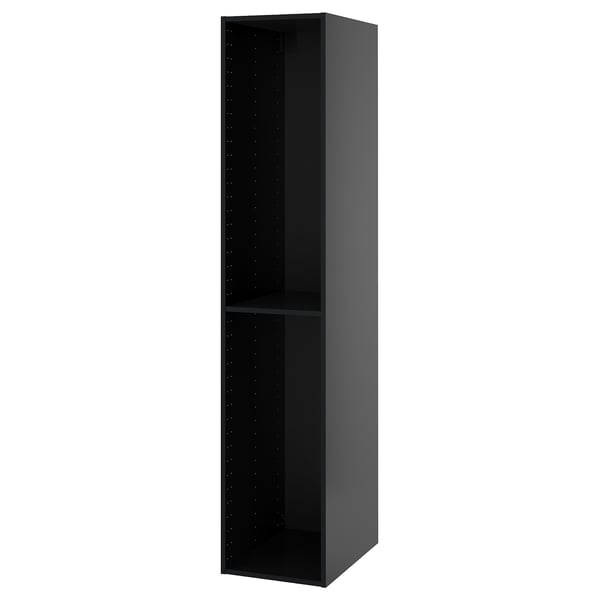 METOD - METOD High cabinet frame, black-grey, 40x60x200 cm