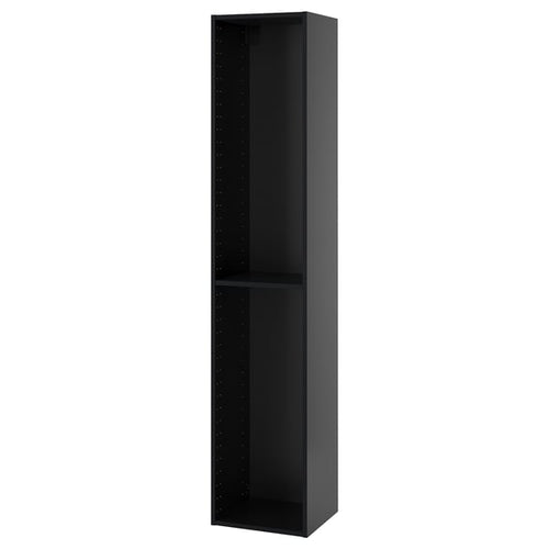 METOD - METOD High cabinet frame, black-grey, 40x37x200 cm