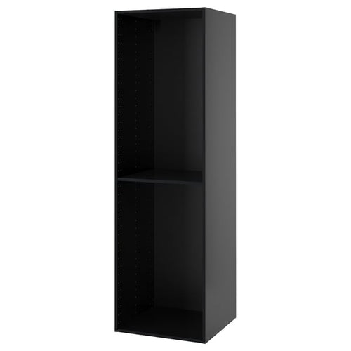 METOD - METOD High cabinet frame, black-grey, 60x60x200 cm