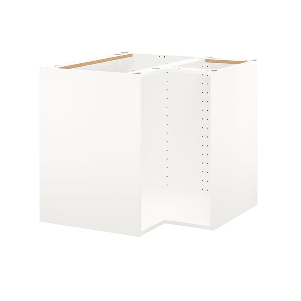 METOD corner base cabinet frame, white, 88x60x80 cm