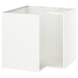 METOD corner base cabinet, white, 88x60x80 cm