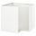 METOD - Structure for corner base cabinet, white, 88x60x80 cm - Depth without suspension rail: 86.5 cm Depth with suspension rail: 87.5 cm Width: 87.5 cm System depth: 60.0 cm Depth: 58.8 cm Height: 80.0 cm.