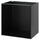 METOD base cabinet frame, black-grey, 80x60x80 cm