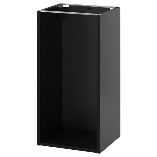 METOD - METOD Base cabinet frame, black-grey, 40x37x80 cm