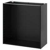 METOD base cabinet, black-grey, 80x37x80 cm