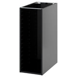 METOD base cabinet, black-grey, 30x60x80 cm