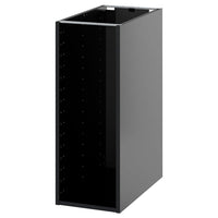 METOD base cabinet, black-grey, 30x60x80 cm