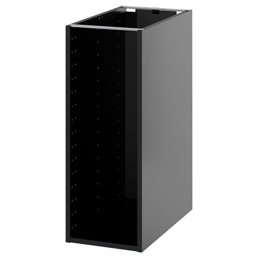 METOD - METOD Base cabinet frame, black-grey, 30x60x80 cm