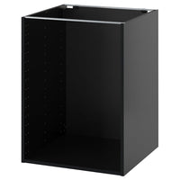 METOD base cabinet, black-grey, 60x60x80 cm